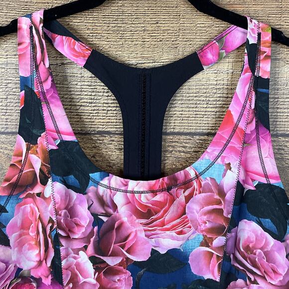 Lululemon Lightened Up Singlet Racerback Tank Top Secret Garden Black SZ 4 6 - Picture 2 of 8